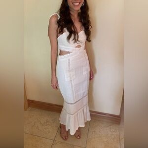 White midi dress! Worn once for my bridal shower